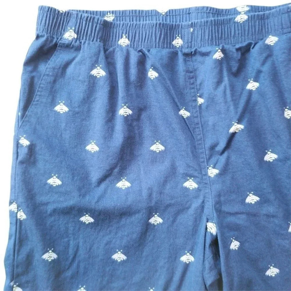 Tradition High Rise Mom Cotton Shorts, Bees, 14 - Picture 2 of 6
